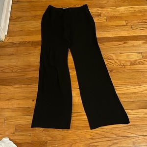 Size 4 black slinky flare pants, Diane Von Furstenberg